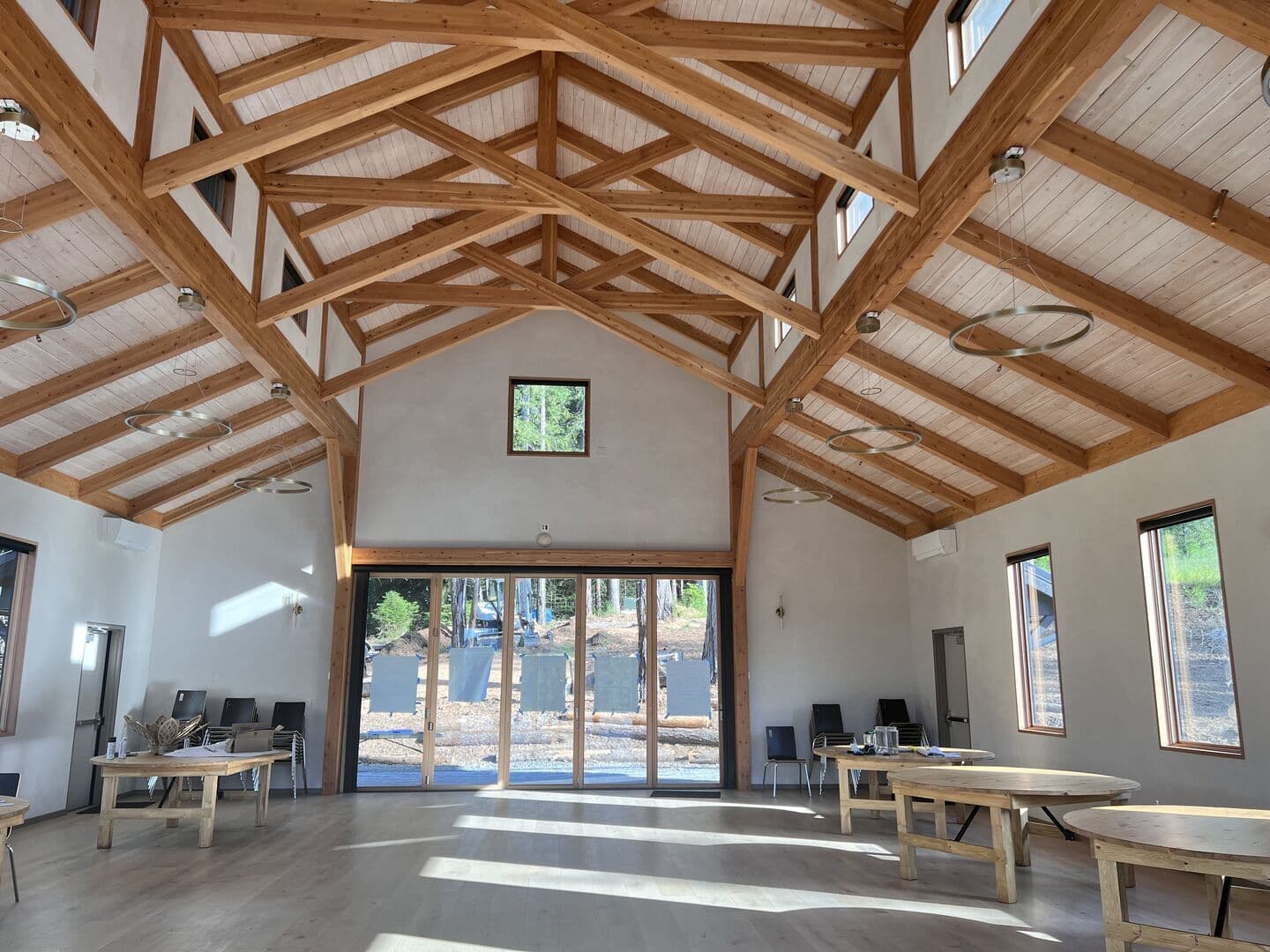 Wedding Venue — natural plaster project in Cazadero, CA